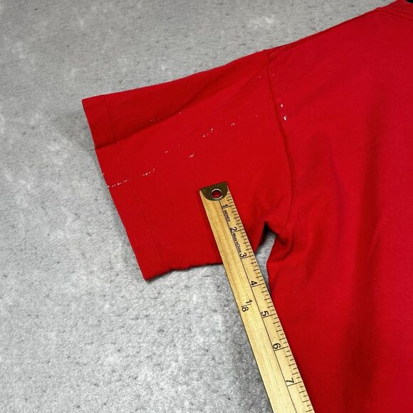 Vintage 20/20 Sport T-Shirt Men Medium Red Rutgers Scarlet Knights Single Stitch - Picture 14 of 15